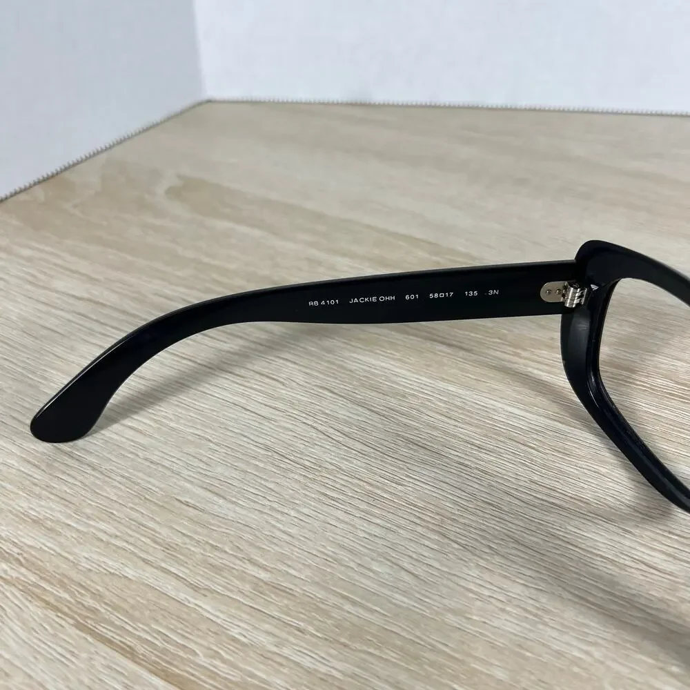 Ray-Ban RB4101 Jackie Ohh 601 Black Sunglasses FRAMES ONLY Italy 58-17-135